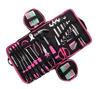 SIXTOL Home Pink 120 pièces dans un ensemble d'outils Mallette à outils pour femme Cadeau idéal pour les femmes bricoleurs Kit d'outils