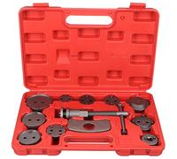 SIXTOL Kit de 12 repousse-pistons de frein - 12 pièces - Mallette en plastique - Outil pour repousser le piston de frein - Kit d'outils pour repousser le piston de frein - Outil de réparation de frein