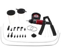 SIXTOL Mechanic Brake Tester 22 | Kit de Test sous Vide et de dépression pour systèmes de freinage 22 pcs | Pompe Manuelle avec manomètre