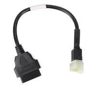 SIXTOL Mechanic Cable 17 - Réducteur OBD-II 6 Broches Compatible avec Motos Kawasaki - Adaptateur de Diagnostic - Accessoires d'atelier - Diagnotique de Moto - Pratique, Flexible et Durable