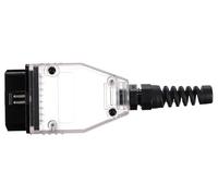 SIXTOL Mechanic Cable 30 | Fiche OBD-II pour câble à Monter soi-même | 16 Broches | Transparent | DIY | Diagnostic de véhicule
