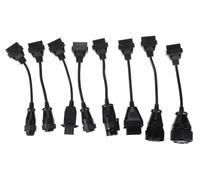 SIXTOL Mechanic Cable Set 2 | Kit Complet d’adaptateurs OBD-II pour Poids Lourds | 8 connecteurs universels pour Diagnostic