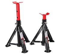 SIXTOL Mechanic Car Stand 2T Lot de 2 chandelles d'essieu Pliables pour Voiture Charge maximale 2 tonnes Hauteur réglable Compact et Portable