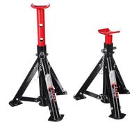 SIXTOL Mechanic Car Stand 3T Lot de 2 chandelles d'essieu Pliables pour Voiture Charge maximale 3 tonnes Hauteur réglable Compact et Portable