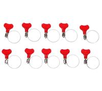 SIXTOL MECHANIC CONNECT 18-32mm | Lot de 10 colliers de serrage avec papillon | Acier inoxydable | Montage sans outil