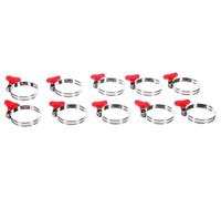 SIXTOL MECHANIC CONNECT 32-44mm | Lot de 10 colliers de serrage avec papillon | Acier inoxydable | Montage sans outil