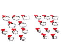 Sixtol Colliers de serrage MECHANIC CONNECT SET 20 – inox 10–44 mm, vis papillon, montage sans outil