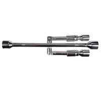 SIXTOL MECHANIC CROSS WRENCH 1 ruciforme pliable | 17-19-21-23 mm n croix pour un changement rapide et sûr des pneus e roue pour presque toutes les voitures courantes - Argent