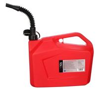SIXTOL MECHANIC FUEL CANISTER RED 20 L | Jerrican en plastique | Bec verseur flexible | Certifié UN | Échelle de mesure | 20 litres
