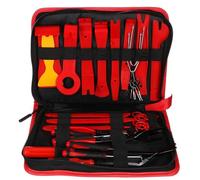 SIXTOL Mechanic Trim Set 38 | Kit de démontage Multifonction pour revêtements et intérieurs | 38 pièces | Outil de carrosserie et d'intérieur | avec étui à Fermeture éclair