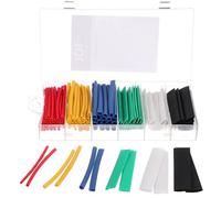 Sixtol Kit de gaines thermorétractables Mechanic Tube Set 128, 128 pièces multicolores 2,5–13 mm