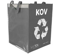 SIXTOL SORT EASY METAL | 36L | Sac gris tri sélectif | Déchets métalliques | Pliable | 30×30×40 cm