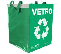 SIXTOL SORT EASY VETRO | Sacs poubelle en verre | 30 x 30 x 40 cm 36 l