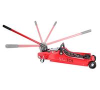 SIXTOL SX Jack 2,5T 360 - Cric hydraulique à Profil Bas - 2,5 tonnes - Barre rotative à 360 ° - Compact - Construction en Acier - Rouge