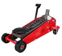 SIXTOL SX Jack Pedal 3T | Cric hydraulique Roulant Heavy-Duty avec pédale | Capacité 3 tonnes | Levage Rapide | Acier Robuste