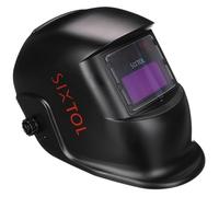 SIXTOL WELDING MASK 1 | Casque de soudage solaire à assombrissement automatique | Masque de soudage | Fonction ponçage | Large ombre 4/9-13 Casque de soudage pour TIG MIG ARC | Noir