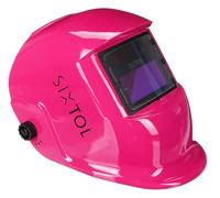 SIXTOL WELDING MASK 4 | Casque de soudage solaire automatique | Masque de soudage | Fonction ponçage | Large ombre 4/9-13 | Casque de soudage pour TIG MIG ARC | Rose