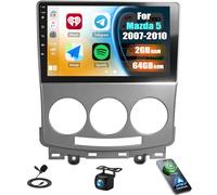 SIXTOP 2G+64G Android Autoradio pour Mazda 5 2007-2010 | écran Tactile 9" Autoradio avec Carplay Android Auto GPS WiFi Bluetooth FM/RDS SWC EQ Mirror Link + Caméra de Recul Micro