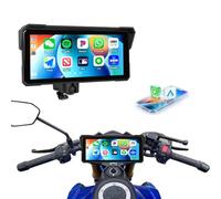 SIXTOP Écran Carplay pour Moto, CarPlay et Android Auto sans Fil pour Moto, Écran Tactile Étanche de 8,1 Pouces, Audio Bluetooth, Navigation GPS, Égaliseur, Siri