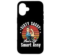 Sixty Sassy and a Bit Smart Assy 60th Birthday Women Mom Coque pour iPhone 16