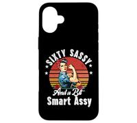 Sixty Sassy and a Bit Smart Assy 60th Birthday Women Mom Coque pour iPhone 16 Plus