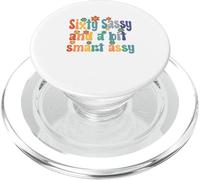 Sixty Sassy and a Bit Smart Assy 60th Birthday Women Mom PopSockets PopGrip pour MagSafe