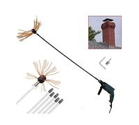 SIYAN Kit De Ramonage De 10 M, Brosse De Cheminée, Kit De Ramonage Et Bûches De Nettoyage De Cheminée, Outils De Cheminée avec 10 Tiges Flexibles(6 m)