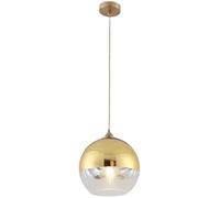 SIYANE Luminaire suspendu industriel en verre soufflé, luminaire en forme de dôme, gris fumé, ambre, ferme, île, éclairage suspendu, lustres vintage, lampe à suspension moderne chromée pour salle à ma