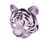 SIYANO Demi-masque de tigre 3D, demi-masque de tigre pour cosplay, bal masqué, fête, aspect réaliste