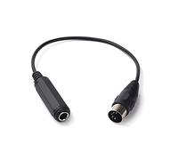 SiYear 6.35 mm TRS (1/4 pouces) Câble audio stéréo mâle MIDI à 5 broches MIDI, pour sortie audio microphone, extension audio stéréo, clavier MIDI, piano électrique, guitare MIDI, etc. (0.3M)