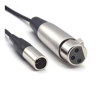 SiYear Câble XLR vers Mini XLR Mâle - Femelle vers Mini 3pin Microphone Audio Accessoire pour Blackmagic Pocket 4K (1.5M/5FT)
