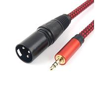 SiYear Jack mini 3,5 mm (1/8 pouce) TRS vers XLR mâle smartphone vers table de mixage stéréo câble microphone déséquilibré (10 FT/ 3 m)