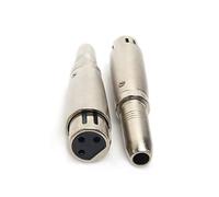 SiYear XLR Femelle vers Jack Femelle 6.35mm Connecteur Stéréo Audio Microphone Micro Adaptateur Convertisseur, XLR vers 6.35mm Adaptateur (2PACK)