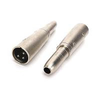 SiYear XLR Mâle vers Jack Femelle 1/4" 6.35mm Adaptateur Audio Stéréo Microphone Micro Convertisseur Connecteur (2 PACK)