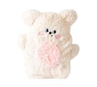 Siyecioa Bouillote Peluche Chauffante, Bouillotte Eau Chaude, Cute Bouillotte Bebe, Soulager la Douleur, Rester au Chaud, Meilleurs Cadeaux pour et Hiver, Mère, Fille, Petite Amie (Ours 450ml)