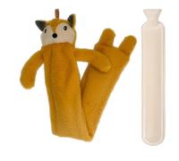 Siyecioa Bouillotte Longue eau Chaude Peluche, 2L Bouillotte Regles Douloureuses 73cm, Meilleurs Cadeaux pour Noël et Hiver, Mère, Fille, Petite Amie, Aîné (2L Renard)