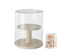Siyecioa Vitrine pour Collection, Boîte de Rangement avec Support de Protection Contre la Poussière, Boîte de Présentation Transparent Rotatif pour Blind Box, Figurines/Jouets/Objets de Collection