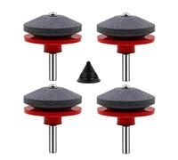 SIYI-XIU 4 Pièces Affuteur Lame Tondeuse Gazon Universel Aiguiseur de Tondeuse Accessoires pour Tondeuses avec 1Pcs Kit D'équilibrage de Lame,50 x 47mm