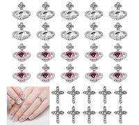 SIYINGSAERY 30 PCS Nail Art Strass Petit Strass Ongle Nail Art Nail Art Deco Kit Strass Ongle Nail Art Decoration Ongles Nail Art Strass Strass Ongle Nail Art