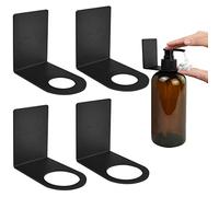 SIYINGSAERY 4PCS Porte Distributeur Savon Mural en Acier Inoxydable 28mm 33mm Sans Perçage - Support Adhésif pour Pompe à Main