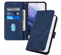 SIYOPINPFY Coque pour iPod Touch 7 / iPod Touch 6, Retro Design PU Etui Housse Protection Housse Premium en Cuir PU,Pochette Fermeture Magnétique,Flip Case Compatible avec iPod Touch 5, Bleu YBS