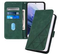 SIYOPINPFY Coque pour iPod Touch 7 / iPod Touch 6, Retro Design PU Etui Housse Protection Housse Premium en Cuir PU,Pochette Fermeture Magnétique,Flip Case Compatible avec iPod Touch 5, Vert YBS
