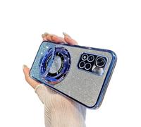 SIYOPINPFY Coque pour Xiaomi Redmi Note 11 Pro 5G, Luxe Souple TPU Silicone Antichoc Anti-Rayures Housse, Protection d'appareil Photo à Housse avec Anneau pour Redmi Note 11 Pro 5G, Brillant Bleu