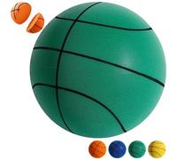 Size 3/5/7 Quiet Indoor Basketball Silent Foam Weighted Basics Baskerball Noiseless Bounce Blue Ball No-Inflatable for Various Outdoor Indoor Dribbling Activities Gift for Youth