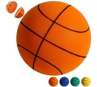 Size 3/5/7 Quiet Indoor Basketball Silent Foam Weighted Basics Baskerball Noiseless Bounce Blue Ball No-Inflatable for Various Outdoor Indoor Dribbling Activities Gift for Youth