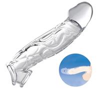 Size Matters Manchon de pénis incurvé transparent