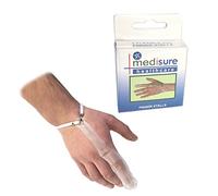SIZE MEDIUM PAIR OF MEDISURE FIRSTAID PREMIUM ADJUSTABLE RE-USABLE MEDICAL PROTECTIVE TRANSPARENT PVC FINGER STALL by Medisure