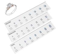 Sizer De Bague À Bijoux - Outil De Mesure En Acrylique, Ensemble De Pierres Précieuses | Mesure Précise De La Bague Pour Les Femmes Débutantes, Artisanat D'anniversaire, Fabrication De Bijoux, Essenti
