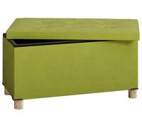 SizosL pouf repose-pieds avec rangement vert.