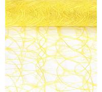 Sizoweb Chemin de table jaune citron - Longueur : 25 m - Largeur : 20 cm